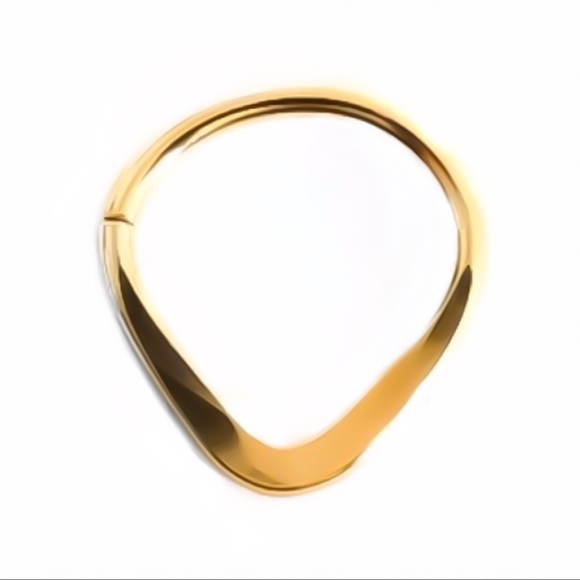 Moodtherapy Jewelry - 14k gold filled triangle Septum ring